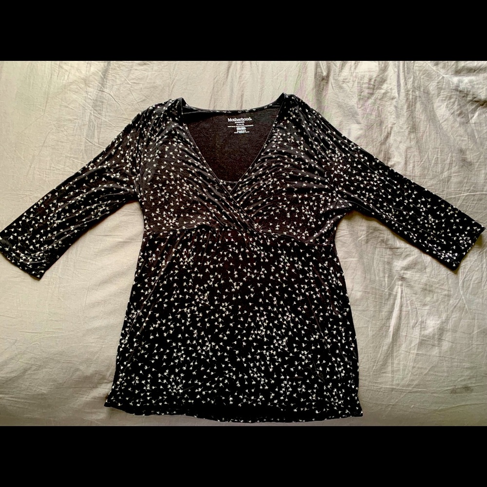 Motherhood Maternity Nursing Top 3/4 sleeve